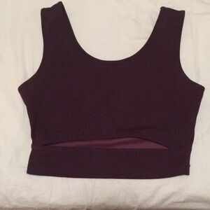 Crop top with cut out